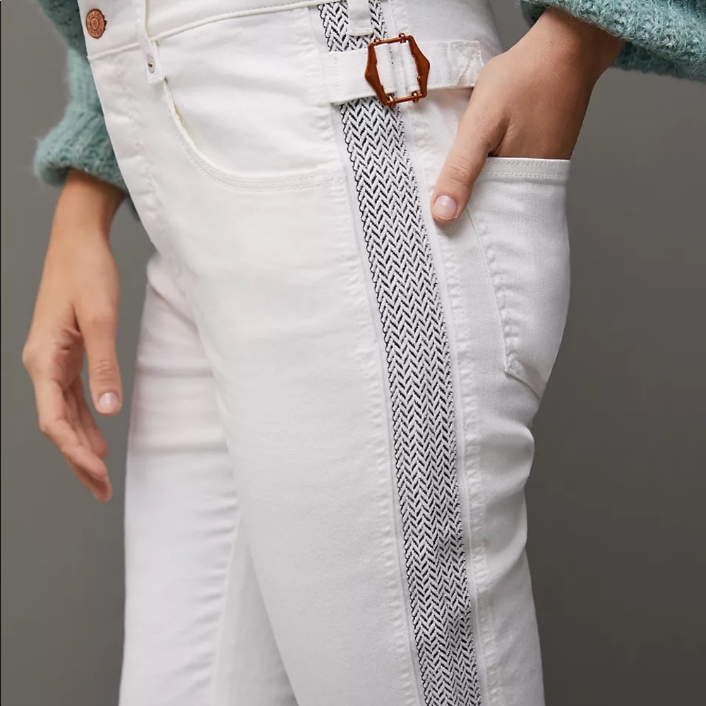 COPY - Anthropologie Pilcro High Rise Side Striped Jeans